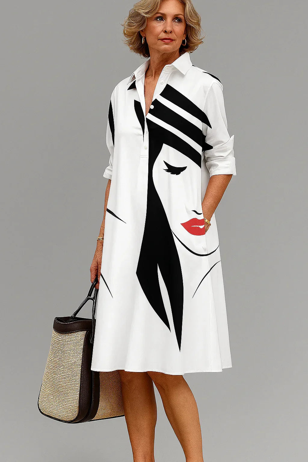 Kayla Stylish and Carefree Midi Dress