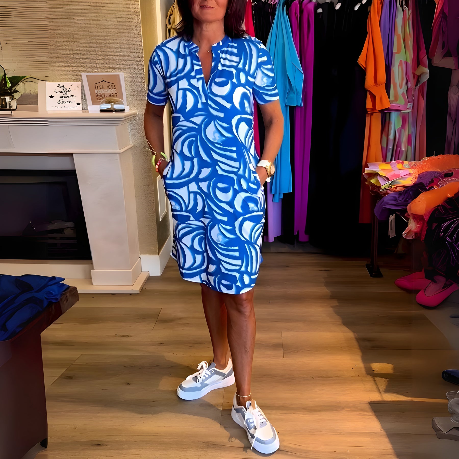 Marije – Vestito con Maniche Corte