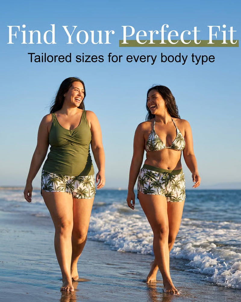 HARPER | THREE-PIECE TANKINI & COVER-UP SET