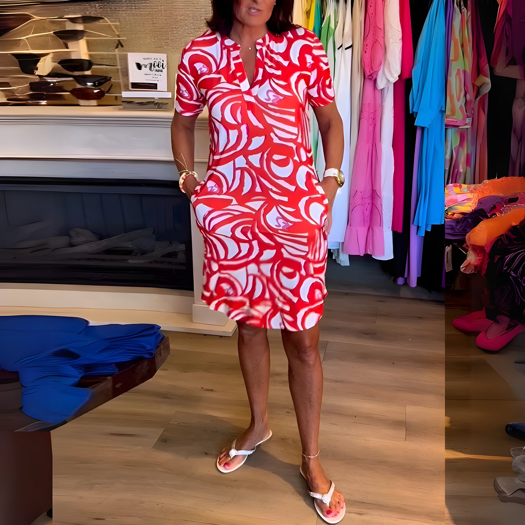 Marije – Vestito con Maniche Corte