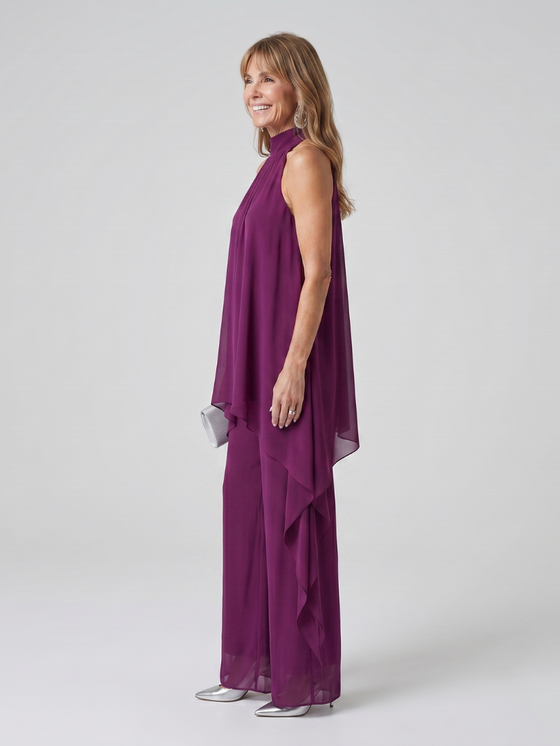 VALERIE | ASYMMETRIC HALTER NECK SET