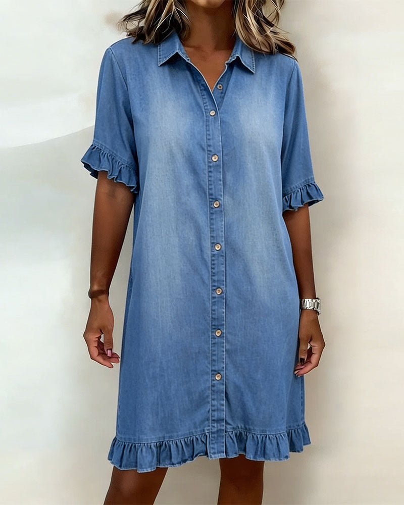 Laura | Vestito in denim comodo