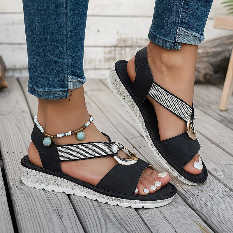 AMELIA | FLAT SANDALS WITH BUCKLE