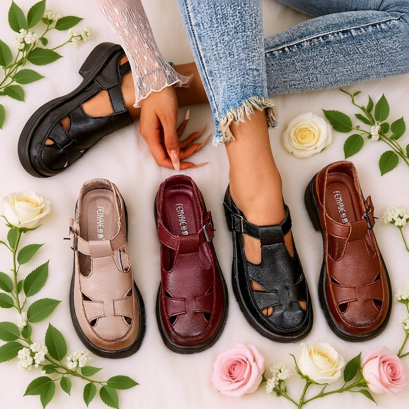 Laura Sandali Con Fibbia Comfort Eleganti