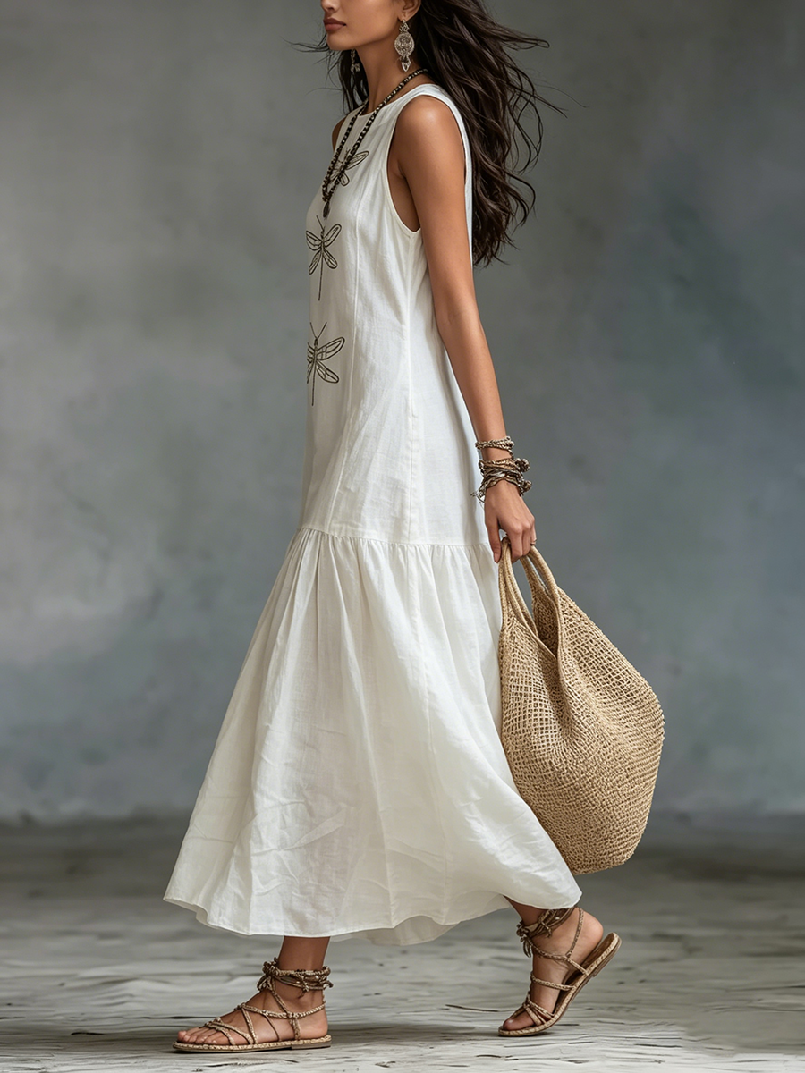 BRENDA | SLEEVELESS MAXI DRESS