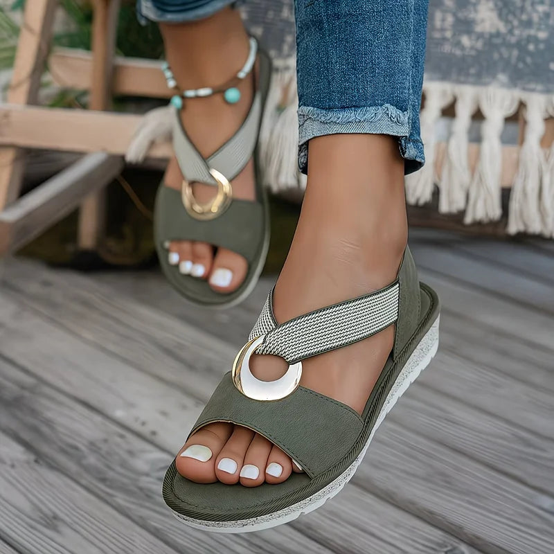 AMELIA | FLAT SANDALS WITH BUCKLE