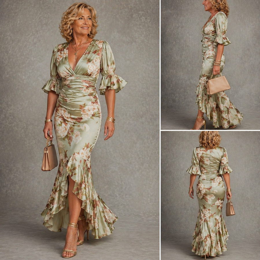 BEATRICE | ELEGANT FLORAL MAXI DRESS