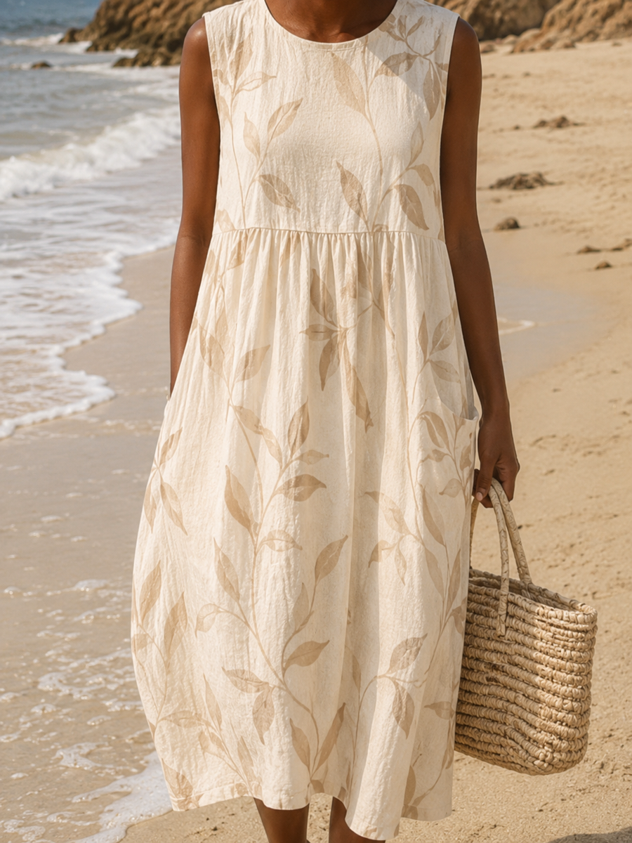 POPPY | BOTANICAL PRINT MIDI DRESS