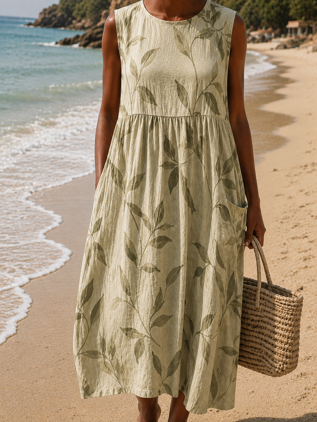 POPPY | BOTANICAL PRINT MIDI DRESS
