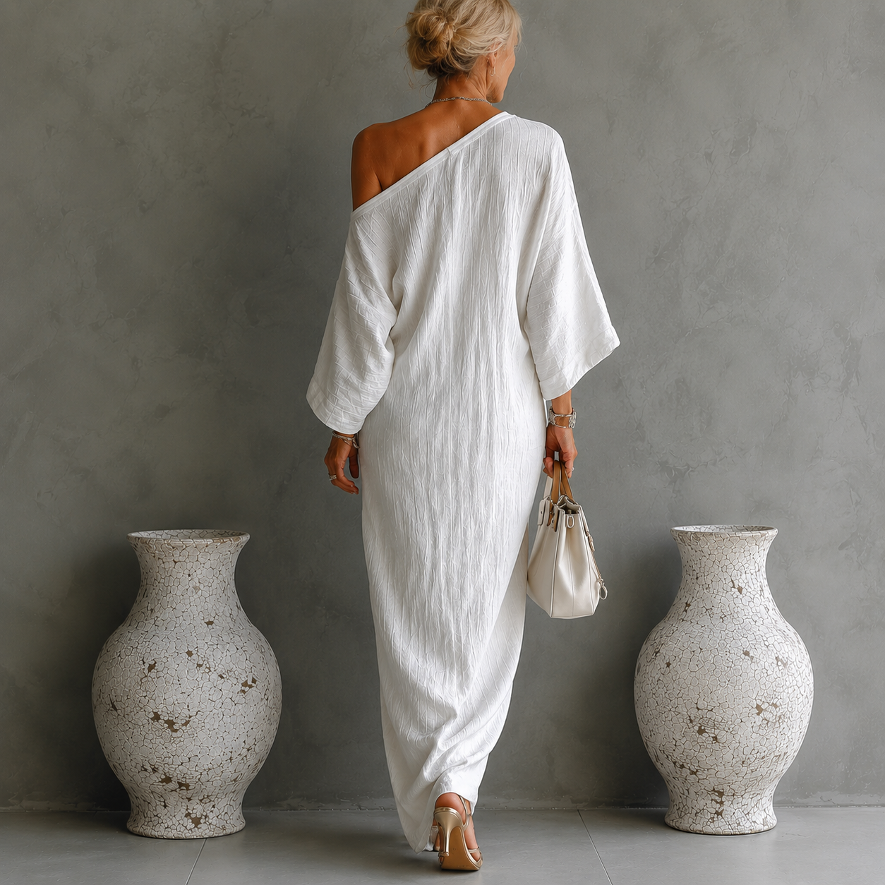 ROSE | ELEGANT ONE-SHOULDER MAXI DRESS