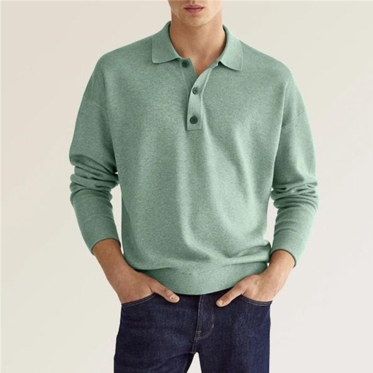 Men’s Refined Polo Shirt | Long Sleeve