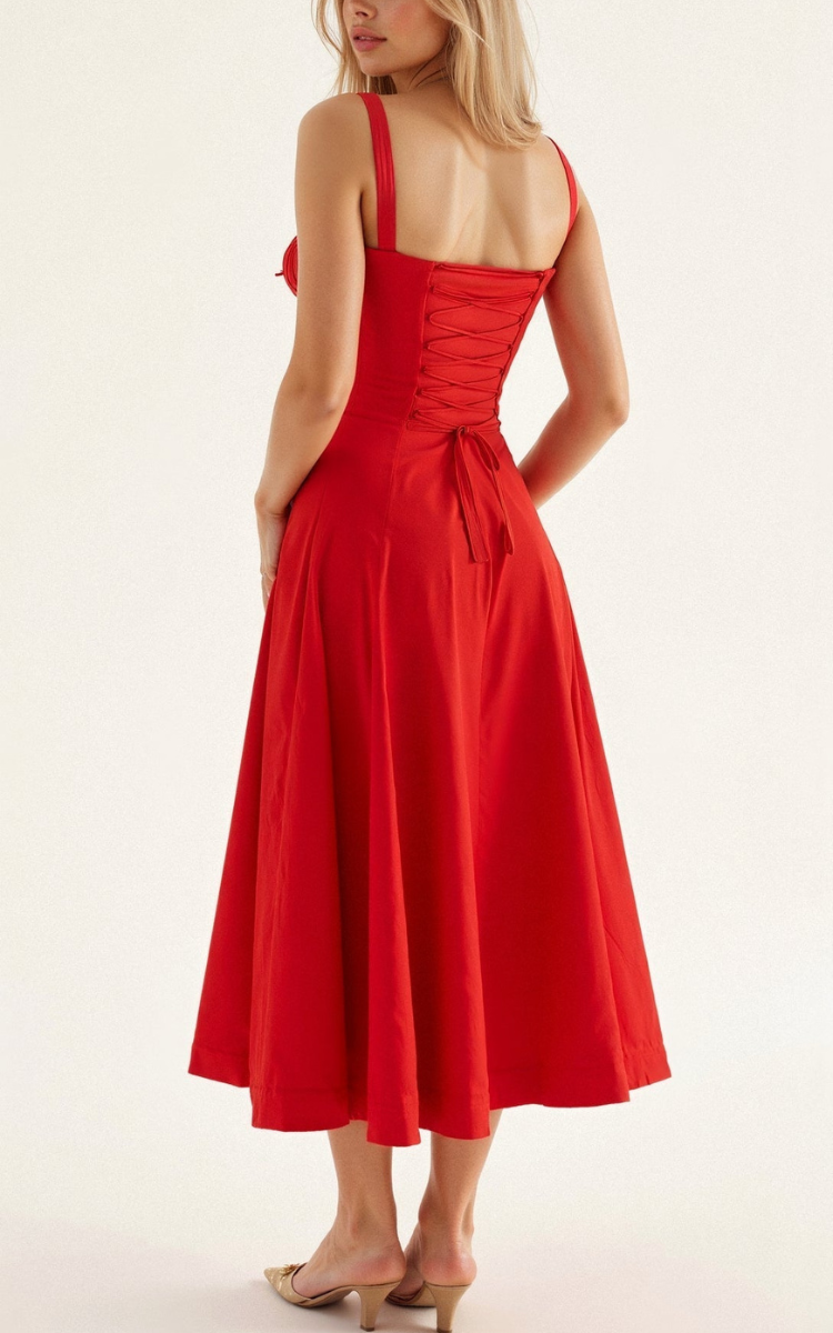 Women’s Corset Midi Dress | Elegant Silhouette