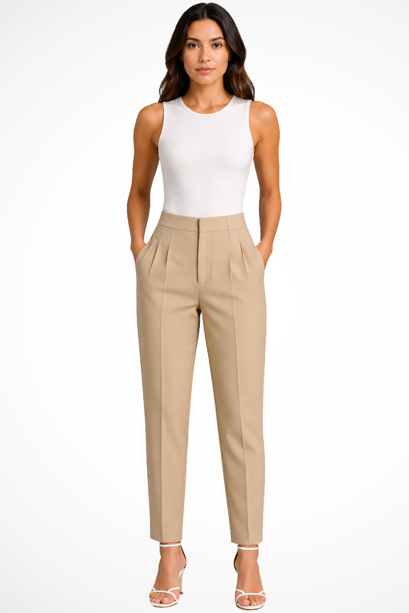 Women’s High Waisted Trousers | Cropped