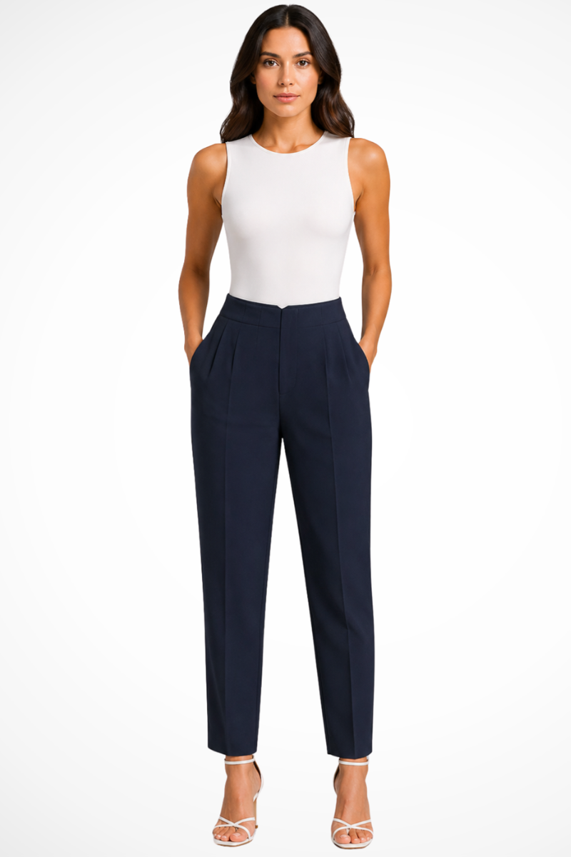 Women’s High Waisted Trousers | Cropped