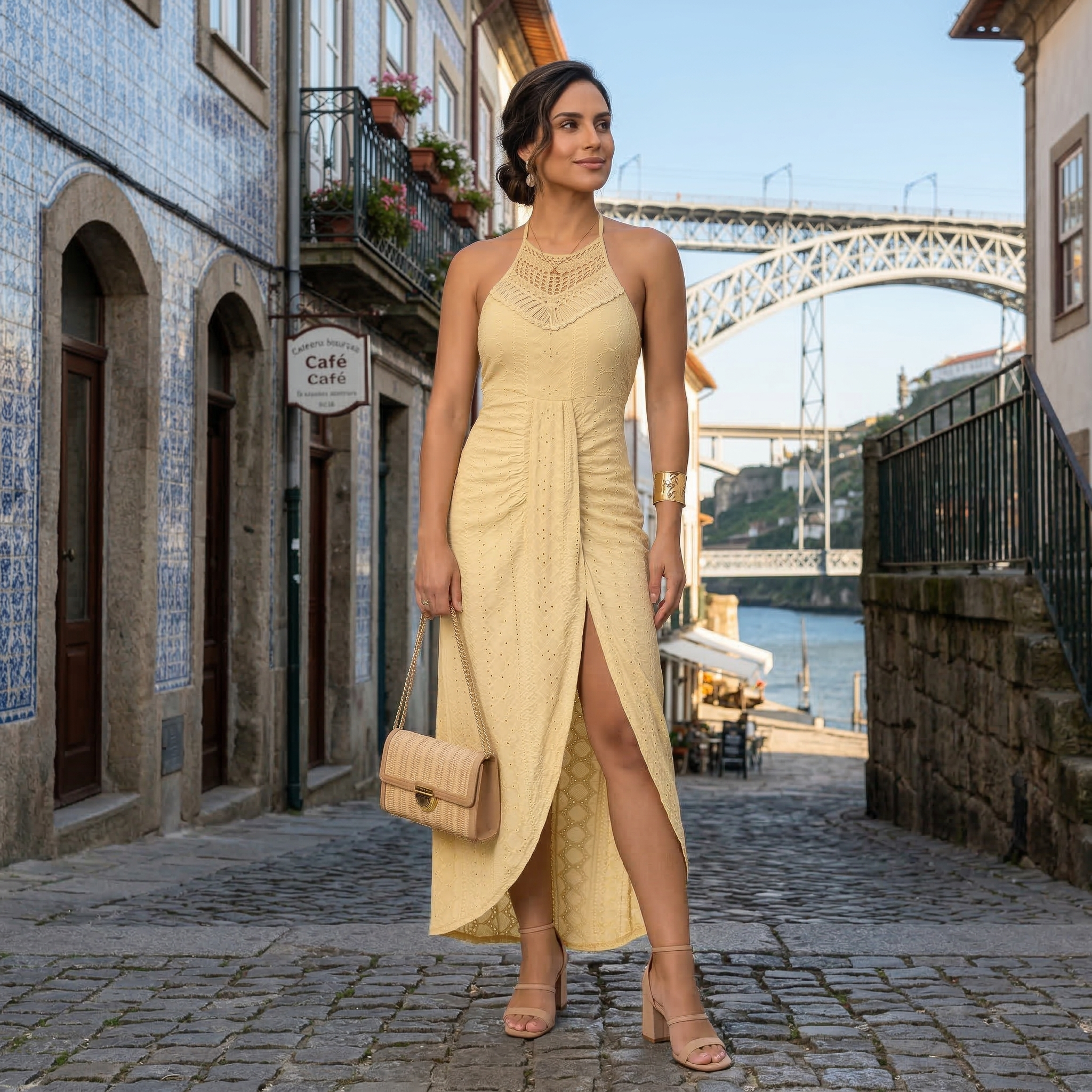 Valentina | Vestito Midi con Scollatura Incrociata