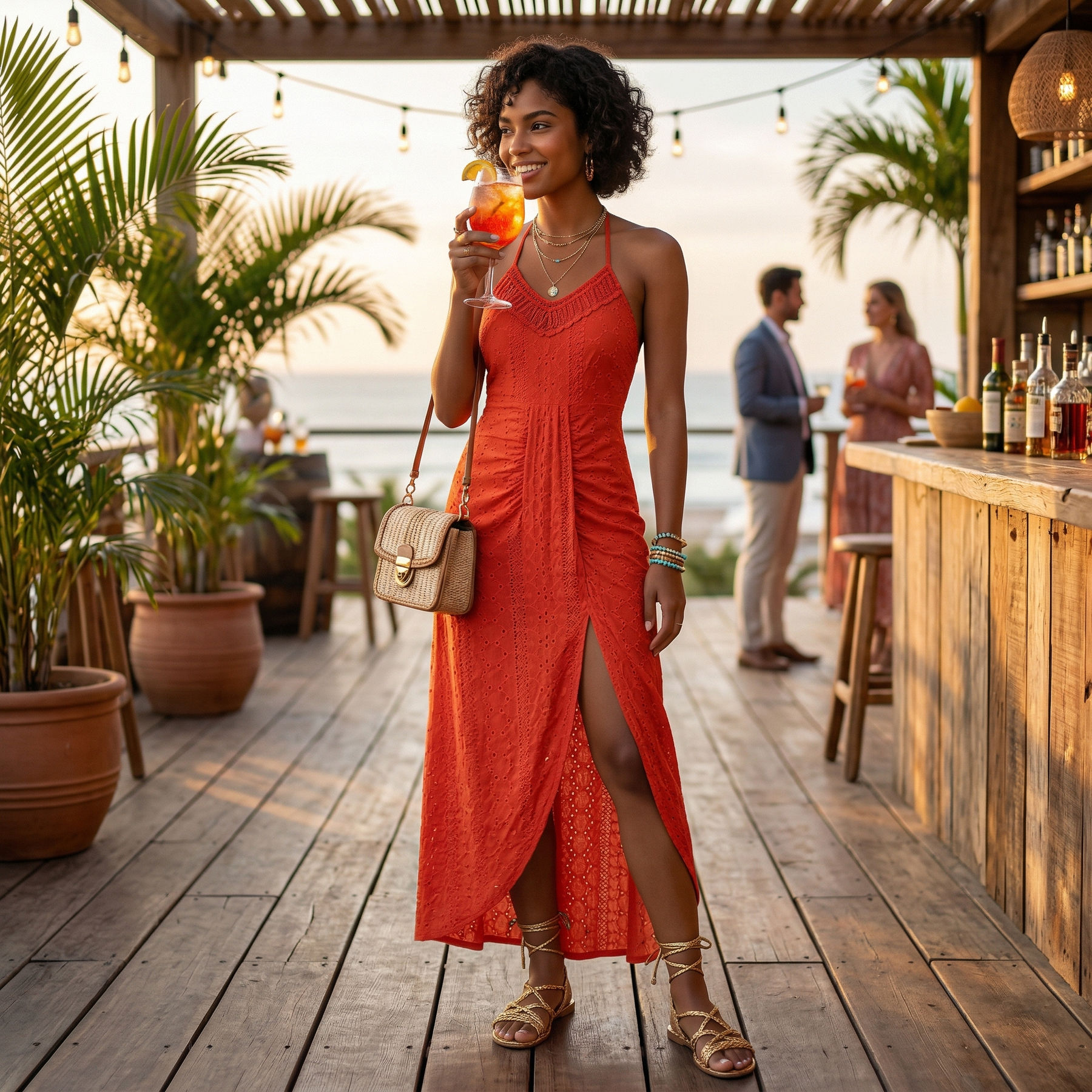 Valentina | Vestito Midi con Scollatura Incrociata