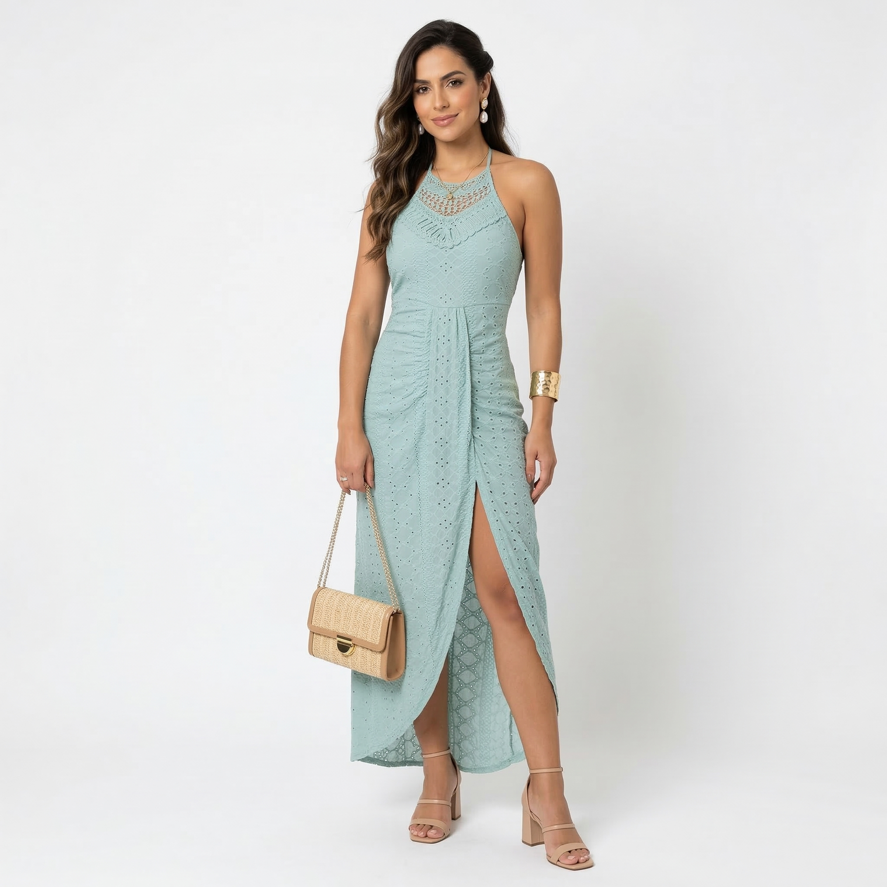Valentina | Vestito Midi con Scollatura Incrociata
