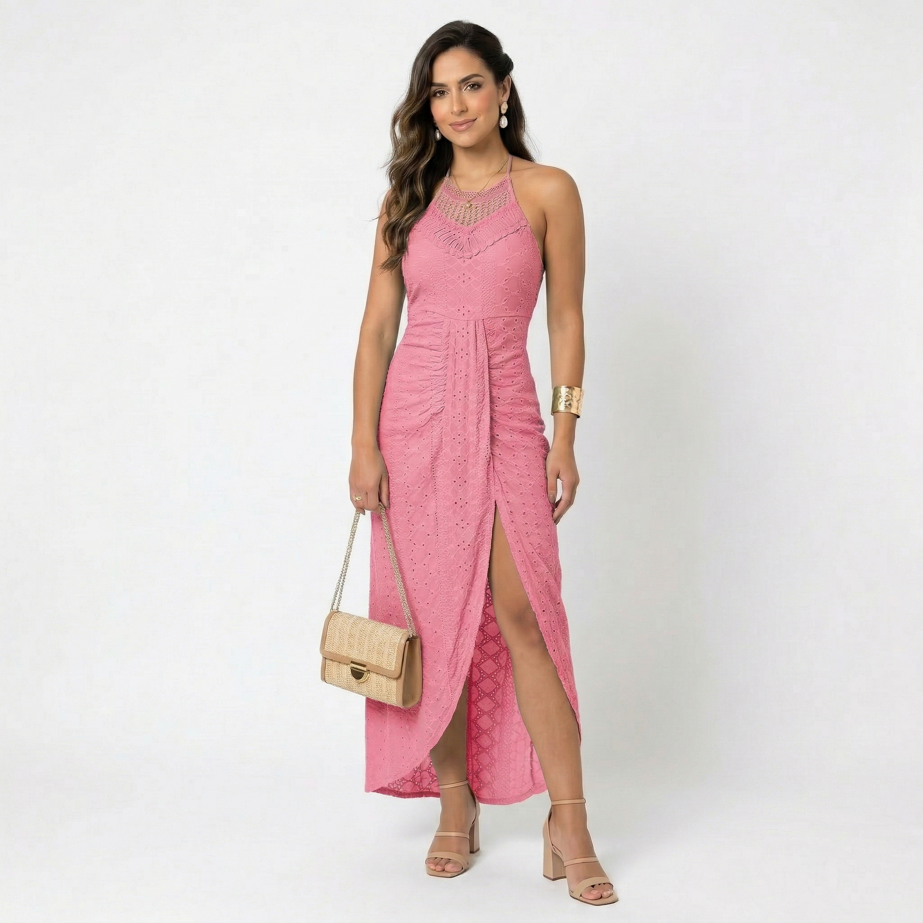 Valentina | Vestito Midi con Scollatura Incrociata