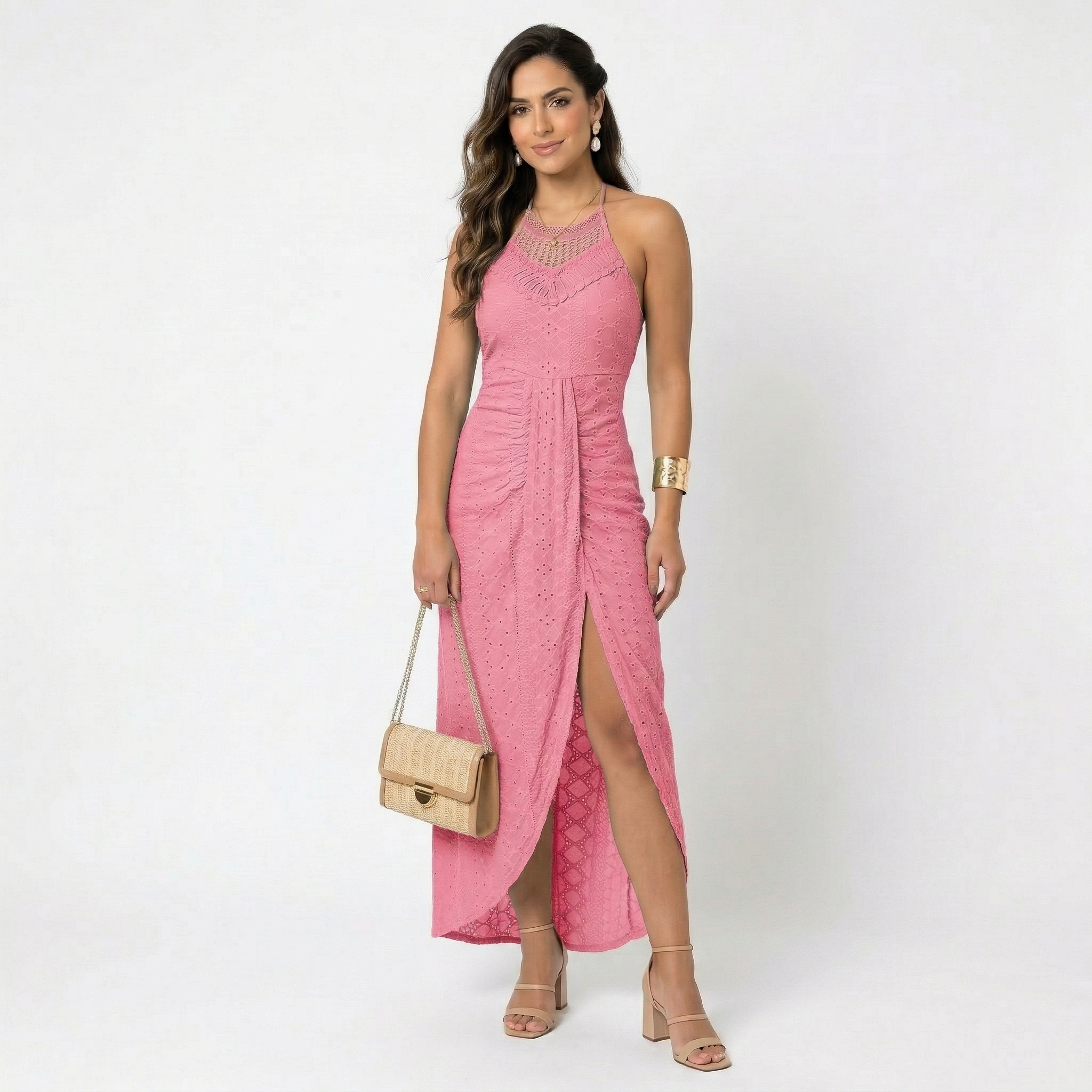 Valentina | Vestito Midi con Scollatura Incrociata
