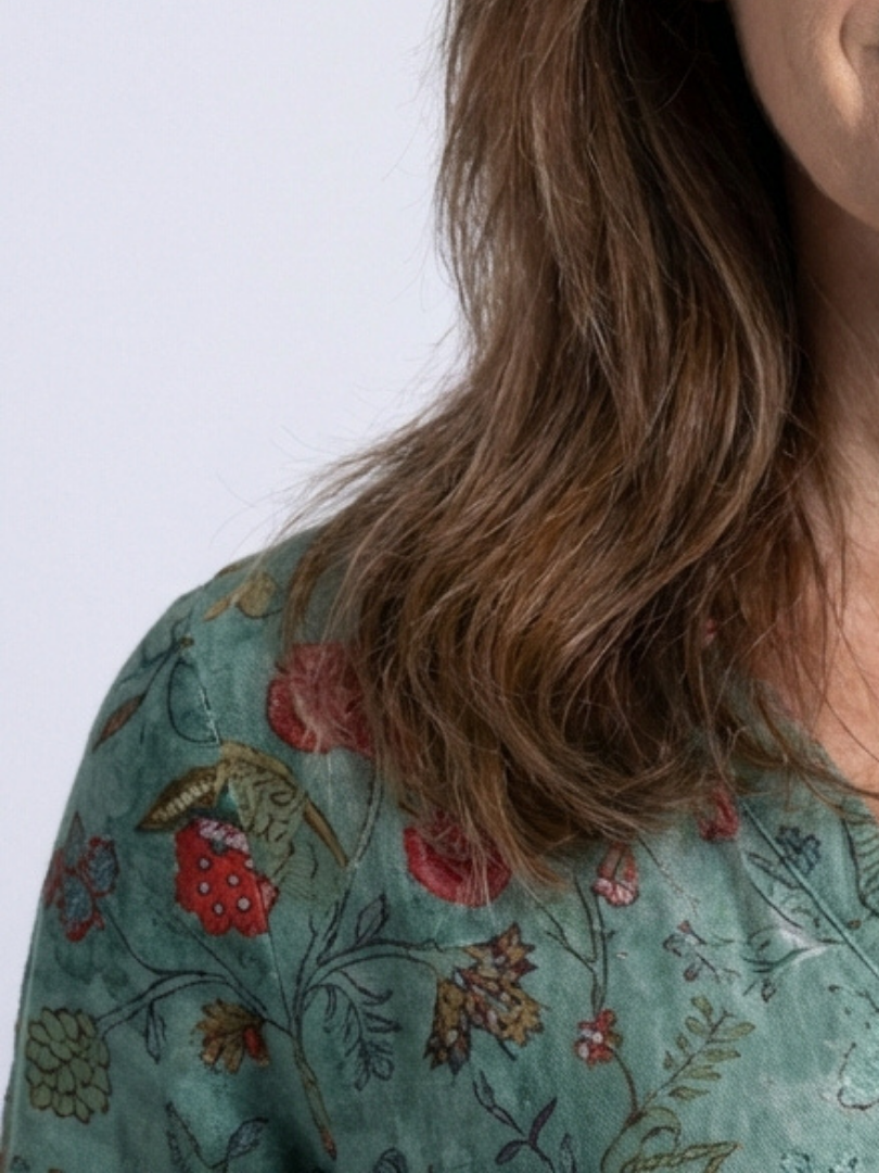 MARGARET | FLORAL V-NECK MAXI DRESS