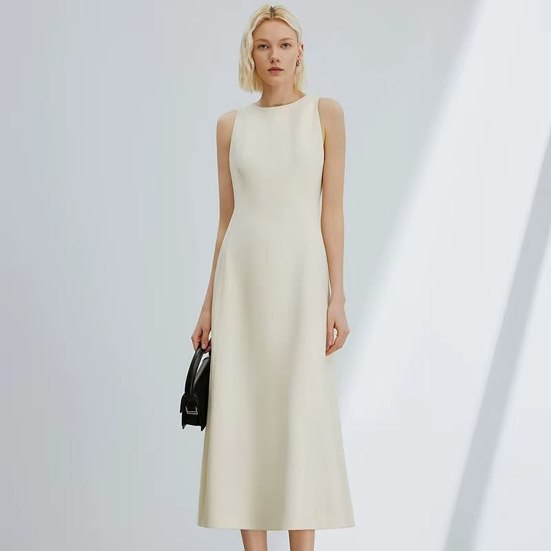 Minimalist French Midi Dress