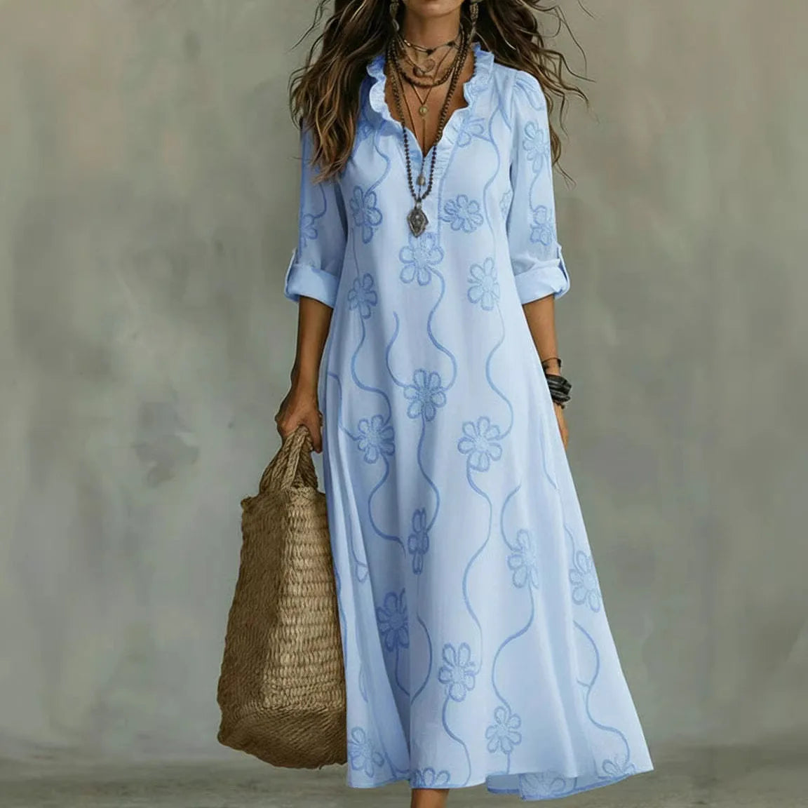 Sienna | Vestito Estivo Lungo con Fiori