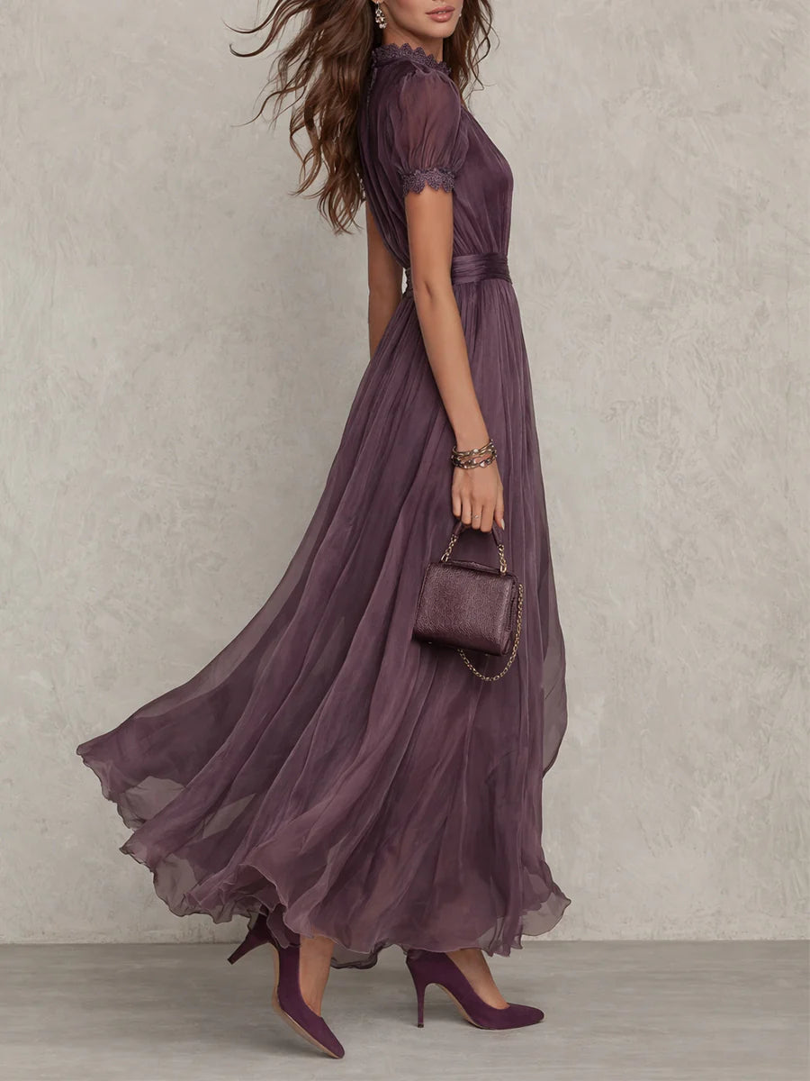 Primrose™ | Abito Maxi con Dettagli in Pizzo