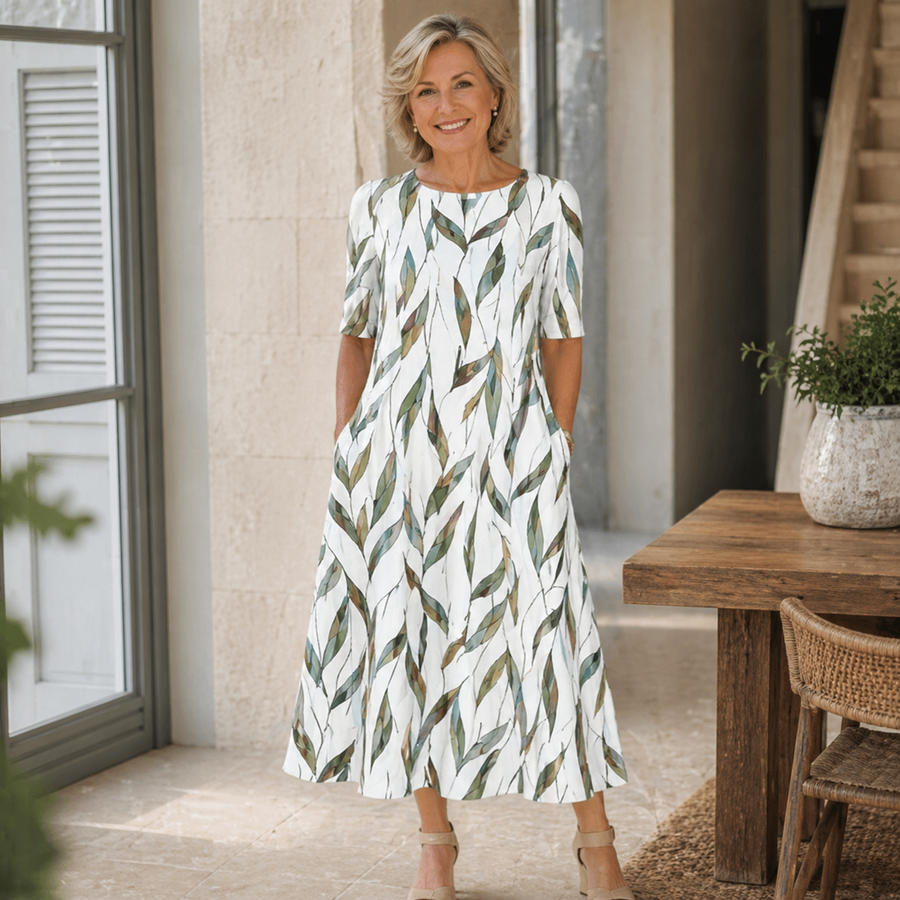 HARRIET | EFFORTLESS FLORAL MIDI DRESS