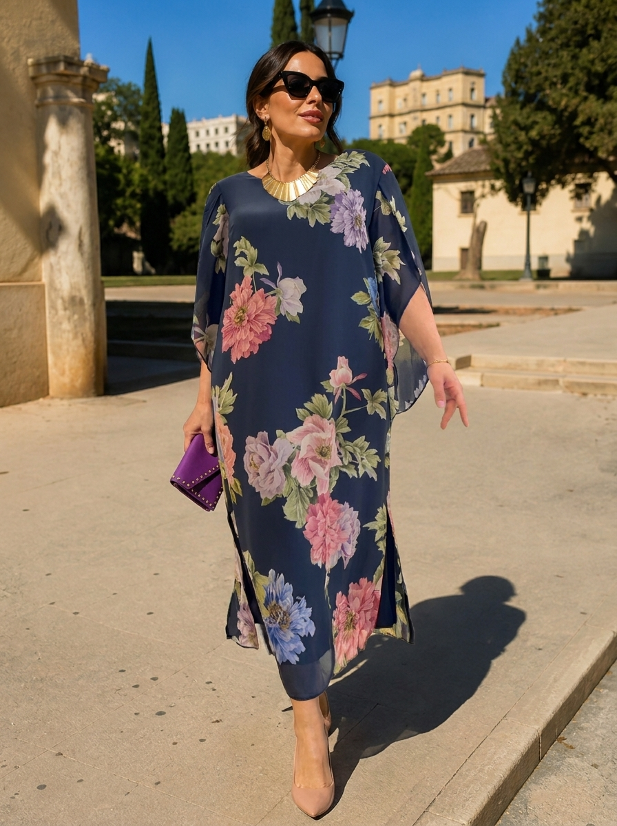 Floreale | Abito Maxi Chiffon