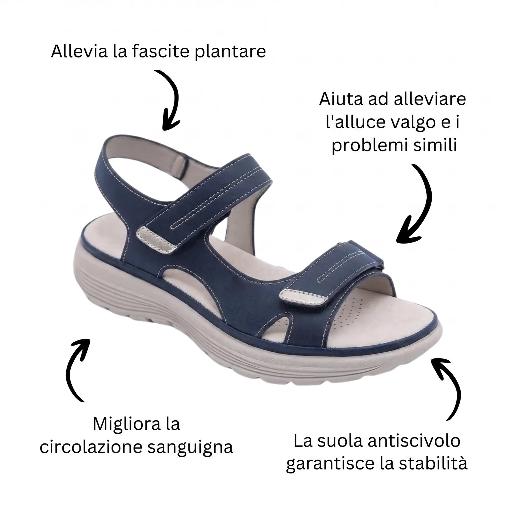MARTINA | SANDALI ORTOPEDICI ANTISCIVOLO