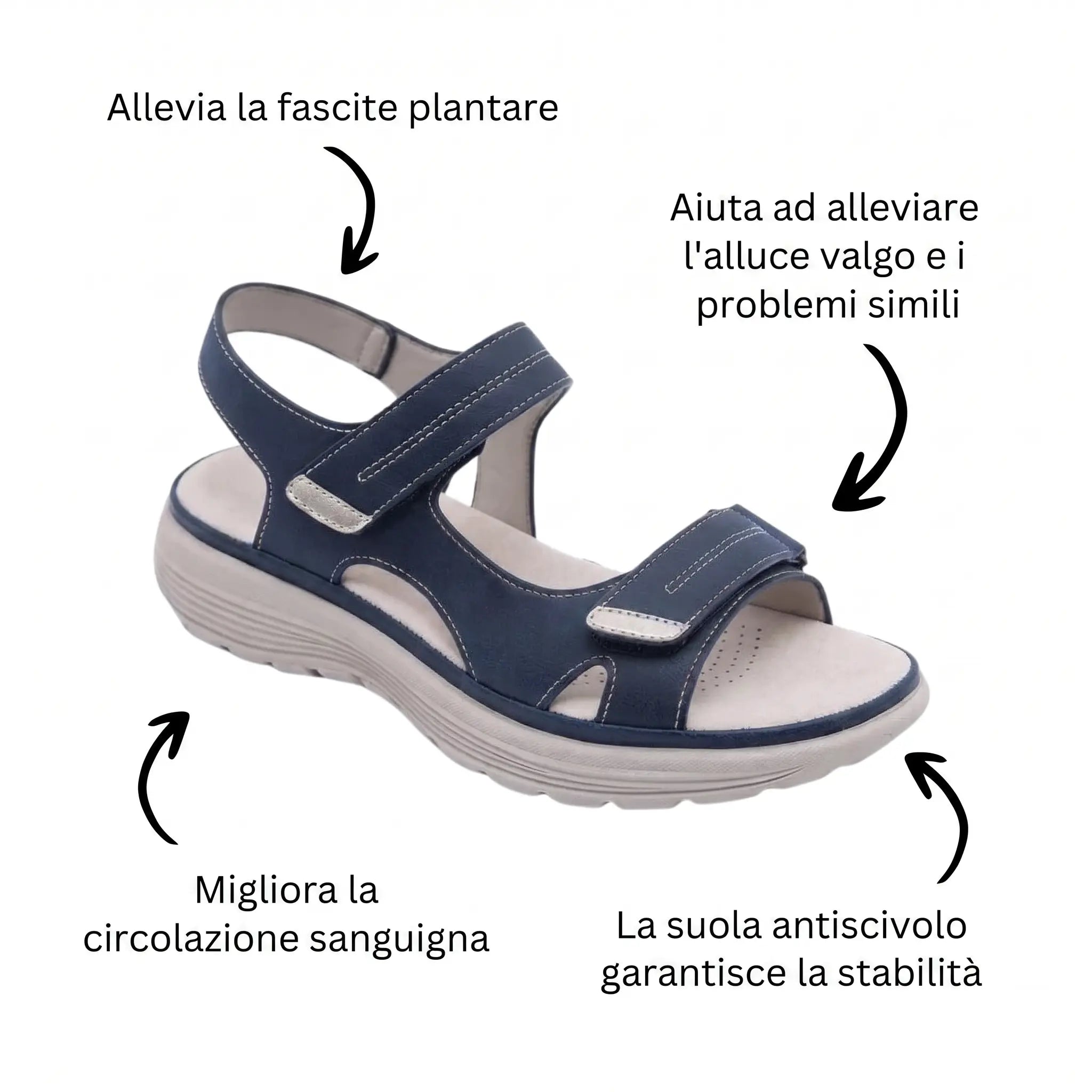VIOLA | SANDALI COMFORT REGOLABILI