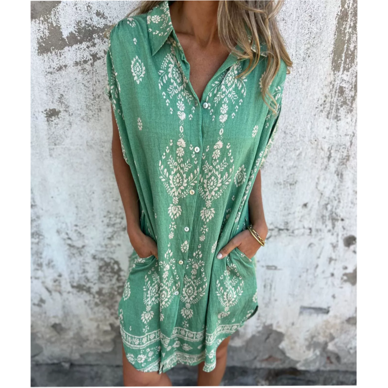 Emmeline | Abito con Tasche Stampato